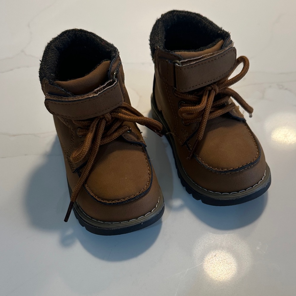 Joe Fresh Brown Kids Boots with Black Trim